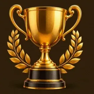 Gold trophy cup — Casiny