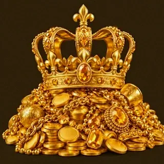 Gold treasure pile — Casiny